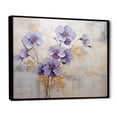 thumbnail image 2 of Designart "Meadow of Violets in Purple and Gold I" Violets Floater Framed Wall Art Prints, 2 of 5
