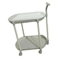 thumbnail image 4 of Luzkey Service Cart Couch Side Table Decoration Minimalist Ergonomic Handle Storage Rack Heavy Duty for Office Warehouse Living Room White, 4 of 7