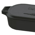 thumbnail image 6 of Bayou Classic 7477 6 Quart Large Cast Iron 17 In x 9.25 In Oval Fryer with Lid, 6 of 7