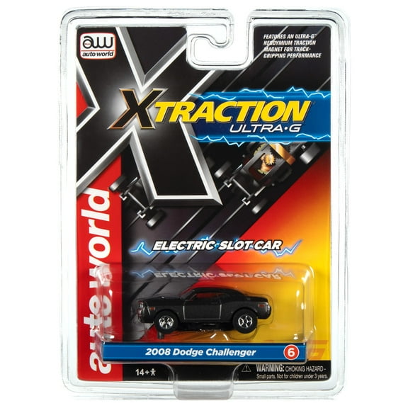 Auto World  Sc368 R35 Xtraction Ultra G Slot Car 2008 Dodge Challenger Grey