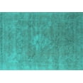 thumbnail image 1 of Ahgly Company Indoor Rectangle Oriental Turquoise Blue Industrial Area Rugs, 2' x 3', 1 of 4
