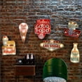 thumbnail image 4 of Letreros iluminados para decoración de pared de cafetería, decoración de estaño en relieve hecha a mano de Metal Vintage, letrero para colgar en la pared de estilo Industrial, para el hogar,, 4 of 4