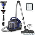 thumbnail image 4 of Vacuum Cleaner, 1200W 3.6 QT Bagless Canister Vacuum, Turbo Brush, Double HEPA Filter, Blue, 4 of 8