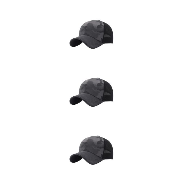 Maytalsory Sun Protection Hat Stay Comfortable And Safe In Sun Adjustable Cloth Baseball Cap Caps For Men Sunhat Hats Easy To Wear gray 3Set
