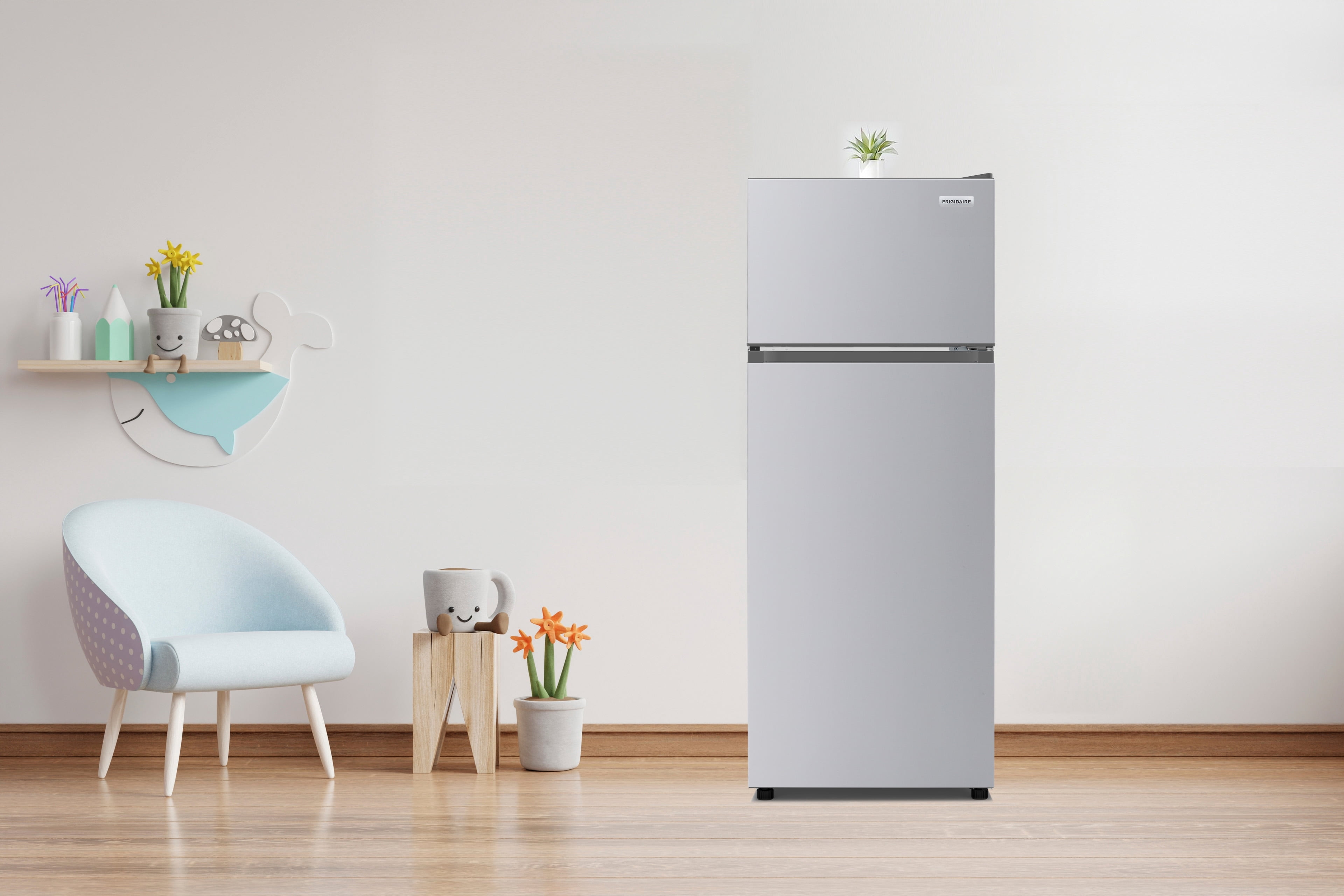 Frigidaire 7.2 Cu Ft Garage Ready Refrigerator Stainless Steel Look - spacious, Energy-efficient refrigerator ideal for garages, basements, and extra food storage