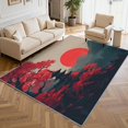 Japanese Looking Rug Japanese Asian Area Rugs, Multicolor Oriental Japan Pattern Carpet ...