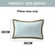 thumbnail image 2 of 1 pieza de funda de almohada con adorno de granja, ribete de lino de arpillera, borde personalizado, almohada para exteriores de 12 x 20 pulgadas, 2 of 5