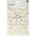 thumbnail image 2 of Holiday Remarks Foil Stickers-Gold Noel & Peace, Pk 3, American Crafts, 2 of 2