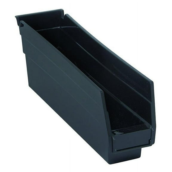 Quantum Mediacal QTM QSB100BK 11.62 x 2.75 x 4 in. Economy Shelf Bin, Black - 36 Count