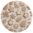 thumbnail image 3 of Christmas My Favorite Gingerbread Cookies Round Carpet Circle Rug Outdoor Patio Area Rug Washable Large Area Rugs Hallway Room Decor Fitness Mats, 3 of 8
