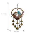 thumbnail image 6 of qolami Wind Chimes, Garden Small Metal Wind Chime for Home Decor, Heart Shaped Bird Bells for Garden Valentines Day Gift Decoration Indoor/Outdoor, 6 of 6