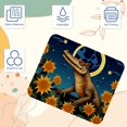 thumbnail image 3 of Crocodile Starry Sunflower Mouse Pad for Laptop Wireless Mouse Home Office Travel, Portable & Washable, 3 of 7
