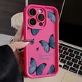 thumbnail image 3 of Funda de silicona con diseño de mariposa retro para iPhone 16, 15, 14 Pro Max Plus, 11, 12, 13 Pro, XS, 7, 8 Plus, SE, 2, X, XR, a prueba de golpes, 3 of 5