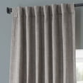 thumbnail image 4 of Derby Brown Monochromatic Faux Linen Room Darkening Curtain Pair (2 Panels), Derby Brown, 50W X 120L, 4 of 9