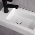 thumbnail image 5 of Paklorde Ceramic 14.38" Rectangle Corner Sink, 5 of 15