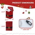 thumbnail image 5 of VEIKOUS  Christmas Animated Santa Claus with Gift Box, Lighted Holiday Decoration W/ 100 LED Lights & Stakes, 5 of 17