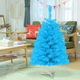 thumbnail image 3 of Christmas Trees,Artificial Holiday Christmas Tree For Home Office And Xmas Party Decoration, Prelit Artificial Pine Tree With Metal Stand And Lush Branch Tips For Indoor Holiday Decoration Display, 3 of 5