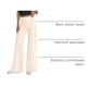 thumbnail image 4 of Pantalones Palazzo de Pierna Ancha PRETTYGARDEN 2025 para Mujer Beige XL, 4 of 5