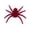 B003- Deep Red, variant on Outdoor Halloween Decorations, Spooky Halloween Decor, Haunted House Decorations, Halloween Window Decorations, 2.5X2.5 Inch Purple Flocked Faux Prank Prop for Porch, Yard, Lawn