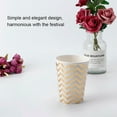 thumbnail image 4 of Disposable Paper Cup, Exquisite Workmanship Double-layer Thickening Design Party Paper Cup  for Water Coolers for Party 8Pcs 270ml Double Layer Gold Stamping, 4 of 8