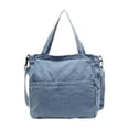 thumbnail image 1 of Bolso de hombro para mujer, ligero, con correa ajustable para el hombro. Azul claro, 1 of 9