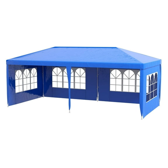 10x20ft Party Tent with Sidewalls - Outdoor Gazebo Canopy for Wedding Events