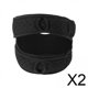 thumbnail image 1 of 2x Almohadilla De Soporte De Correa De Soporte De Tendón Rotuliano Para Correr Voleibol Negro, 1 of 3