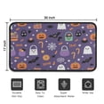 thumbnail image 5 of Happy Halloween Pumpkin Non Slip Washable Door Mat Evil Pumpkin Ghost Doormat Funny for Entry Floor Mat Set Living Room Bedroom Bathroom Crystal Velvet 30x17 Inches, 5 of 7