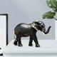 thumbnail image 5 of Estatua de de resina, estatuilla artesanal hecha a mano, adornos, regalo de oficina, de decoración del hogar, estante, negro Baoblaze Estatuilla de elefante, 5 of 8