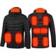 thumbnail image 2 of Nine Districts Chaqueta calefactora Inteligente de Doble Control Chaqueta Estadounidense Ropa térmica Liviana de Temperatura Constante (Color : Black, Size : 6X-Large), 2 of 4