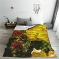 thumbnail image 5 of Salouo Cactus Flowers Print Bed Blankets,Flannel Blanket Comfortable Air Conditioning Blanket Lightweight Blanket for Sofa Bed Travel & Couch -50"x40", 5 of 8