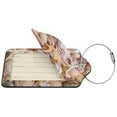 thumbnail image 4 of Rocae Colorful Seashells for Leather Luggage Baggage Tags ID Label Privacy Cover ID Label with Stainless Steel Loop and Address Card, 4 of 5