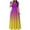 Purple, variant on IROINNID Summer Dresses for Women , Slim Maxi Dresses for Women with Short Sleeve and V-Neck Summer Tie-dye Outfits Dress