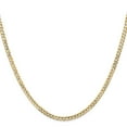 thumbnail image 2 of 14K Yellow Gold Curb Chain Styles Necklace 24 inch 3 mm Open Concave with Lobster Clasp, 2 of 4