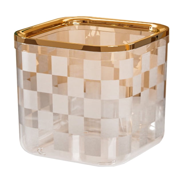 Birdeem Desktop Small Trash Can High Value Cute Pressure Ring without Lid Kitchen Table Bedroom Storage Large Non-Slip Heightened Bottom