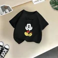thumbnail image 3 of Camiseta de algodón de verano para niños de la marca Mickey, linda camiseta de dibujos animados de Disney para niño y niña, camiseta informal de cuello redondo, ropa para niños, 3 of 5