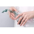 thumbnail image 4 of Sterling Silver Rings for Women, Vintage Hugging Hands Ring Adjustable Sterling, 4 of 5