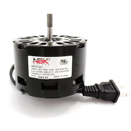 71731998 FAN MOTOR 120V/60HZ - EXACT FIT FOR BROAN - REPLACEMENT PART BY NBK