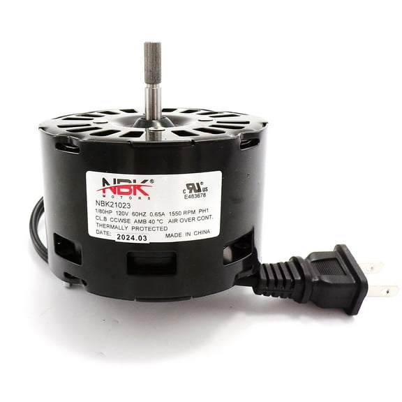 71731998 FAN MOTOR 120V/60HZ - EXACT FIT FOR BROAN - REPLACEMENT PART BY NBK