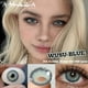 thumbnail image 2 of Lentes De Contacto De 1 Color AMARA New WUSU , Suaves Naturales , 1 Año , Fáciles De Usar , Azules Y Grises Nuevas , Cosméticos De Moda, 2 of 4