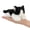 Black Cat, variant on NCQ Cute Orange Cat Stuffed Animal Plush Toy - Weighted & Soft, Cute Small Plushie Gift for Kids, Girls, Boys, Adults. 8 inches