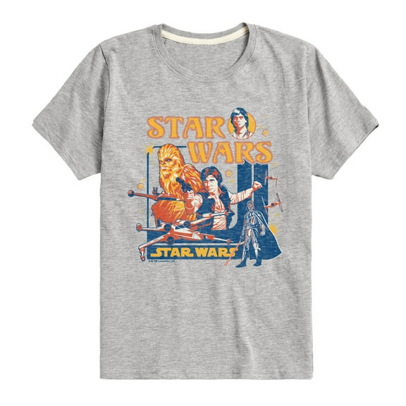 Star Wars - Han Solo and Chewie Retro - Toddler And Youth Short Sleeve Tee