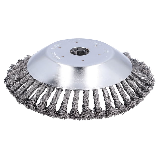 Brosse à Herbe de Jardin Tête de Coupe, Roue en Fil Torsadé Nœud en Acier Roue en Fil Torsadé Meilleure de Sa Catégorie