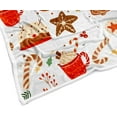 thumbnail image 6 of Christmas Gingerbread Man Throw Blanket, Winter Cute Star Snowflakes Candy Cane Throws Blankets, Xmas Soft Lightweight Holiday Blanket for Couch Sofa Bed Chair Living Rooms Decor 60X80IN, 6 of 6