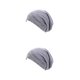 thumbnail image 2 of Jumpingount Sombreros de invierno con forro de satén para mujer, diseño elástico, quimioterapia de moda, regalos transpirables, suministros de uso, gris gris oscuro 2piezas Jumpingount CBP393735, 2 of 5