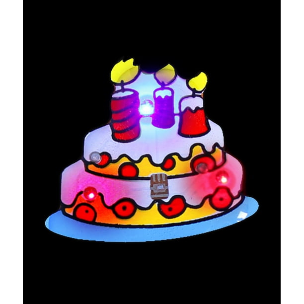 Fun Central (A64) 25 pcs Flashing Birthday Cake Blinky, LED Light Up Birthday Cake Blinky