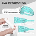 thumbnail image 4 of Rocae Seashell And Starfish for Elastic Exercise Headband for Men and Women Moisture Wicking Athletic Sweatbands Summer Accessories Elastic Bands, 4 of 9