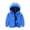 Blue, variant on 6-12 Years Old Unisex Puffer down Jacket & Coat Classic Solid Color Long Sleeve down Coat with Pockets Zipper down Jacket for Toddler Kids