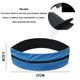 thumbnail image 2 of Hukapapa Riñonera deportiva de seda con leche, riñonera elástica con doble cremallera, riñonera impermeable para correr y yoga, color azul, 2 of 5