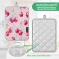 thumbnail image 3 of 2 Pack Pot Holders for Kitchen Heat Resistant Hot Pads Sets for Cooking Baking Watercolor Sparkling Cherries, 3 of 7